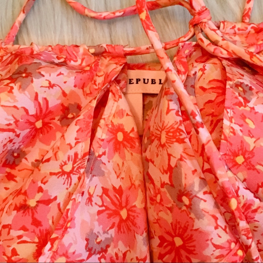 Banana Republic Floral Silk Ruffle Strappy Cami XS - Picture 5 of 7